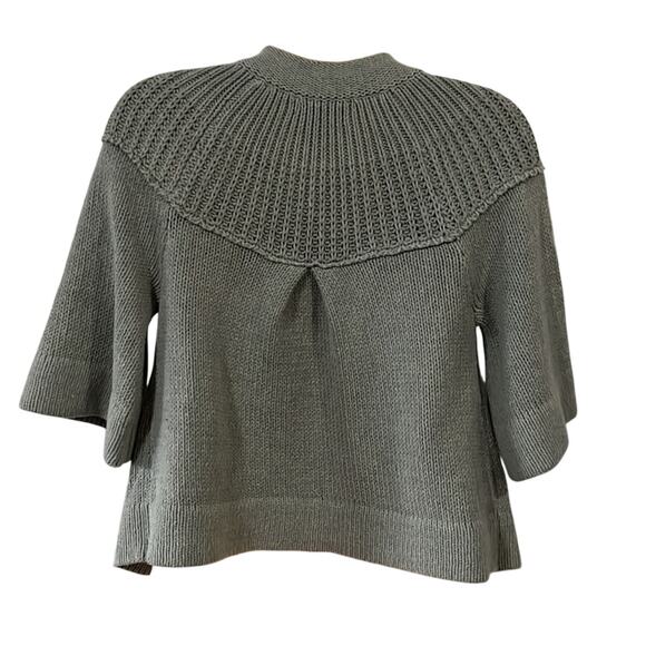 Apt.9 Petite Size PS Gray Retro Cardigan Sweater Cropped Y2K - Picture 3 of 10